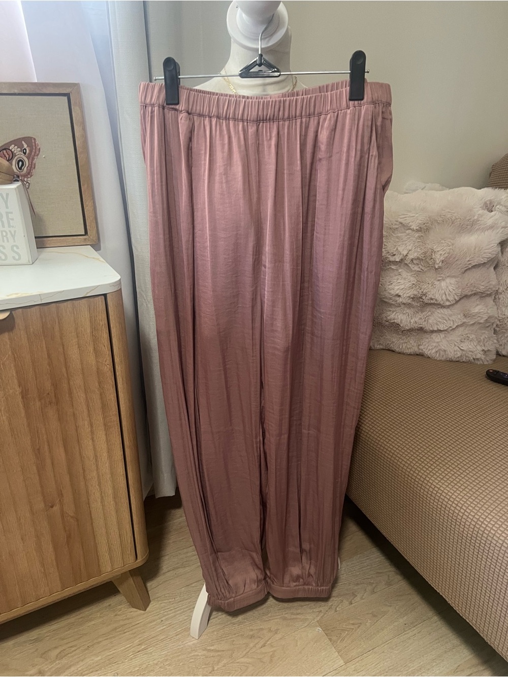 Naked Zebra Dusty Mauve Elastic-Waist jogger Pants